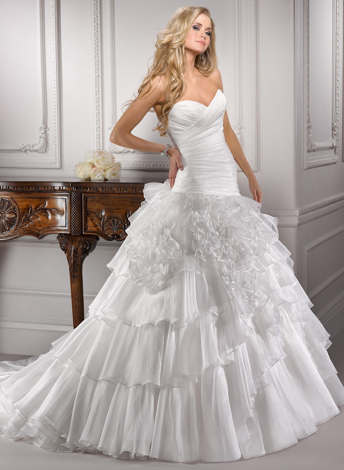 strapless wedding dresses ball gown with sparkles Beautiful - Steps Wedding Planning