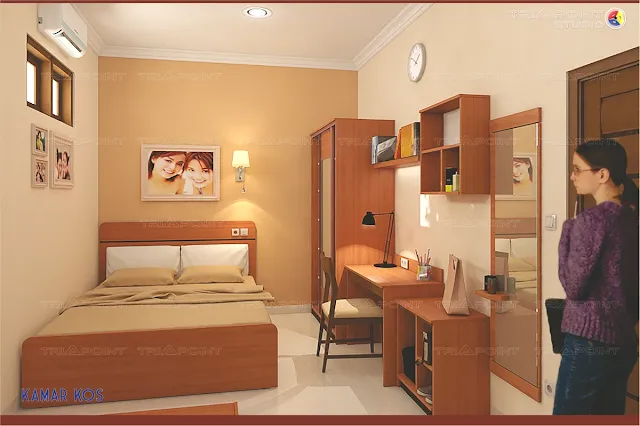 Kamar Kos Simpel, Stylish dan Fungsional