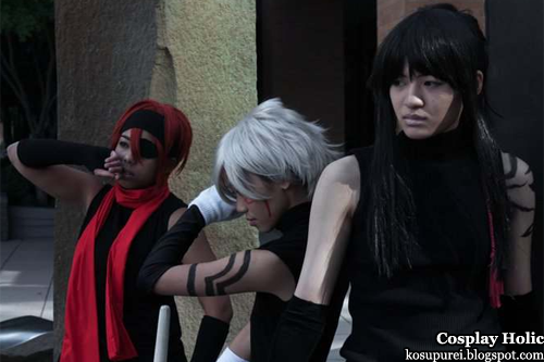 d. gray-man cosplay - lavi, allen walker, and kanda yu