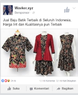 iklan newsfeed tampilan mobile