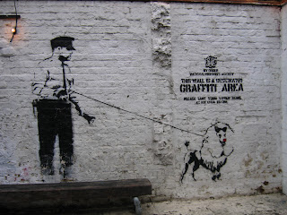 graffiti banksy police art