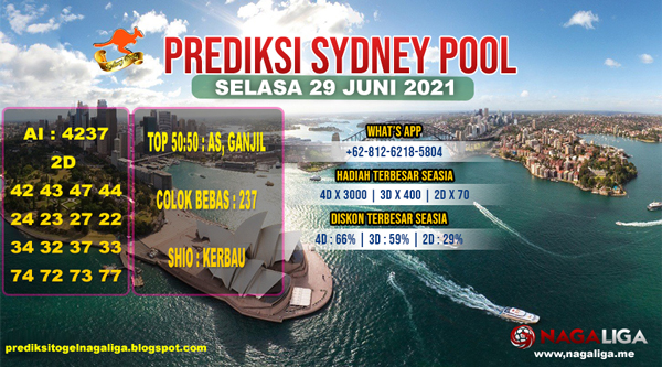 PREDIKSI SYDNEY  SELASA 29 JUNI 2021