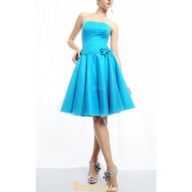 http://www.udressme.co.nz/a-line-knee-length-ruched-blue-chiffon-bridesmaid-dress-with-hand-made-flowers.html