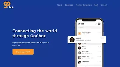 تطبيق GoChat Messenger Free Video Chat