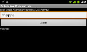 onSaveInstanceState() and onRestoreInstanceState()