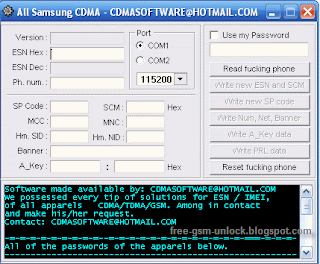 All Samsung CDMA unlock