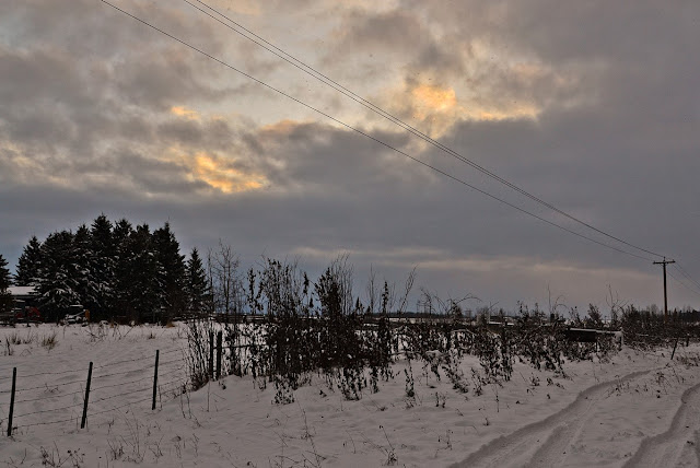 sunset, snow, october, Central Alberta, cohanmagazine