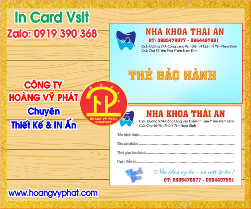 Mẫu In Card Danh Thiếp Đẹp Bình Dương 9