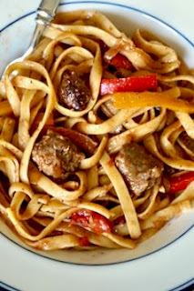 Italian Noodles with Spicy Sausage: Savory Sweet and Satisfying