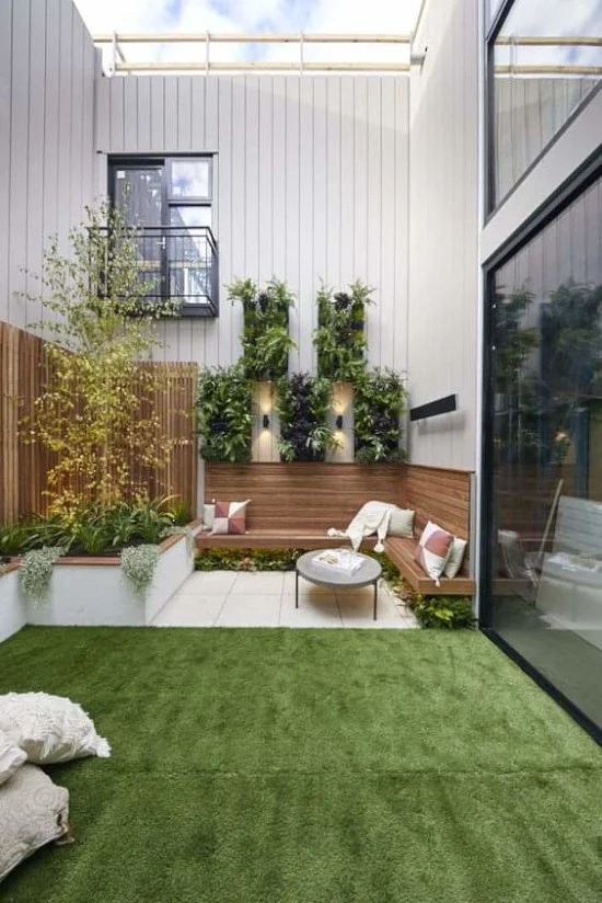 model taman minimalis di rumah