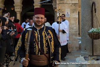 Parade Natal warga Arab di Betlehem Palestina