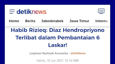 Habib Rizieq: Diaz Hendropriyono Terlibat dalam Pembantaian 6 Laskar!