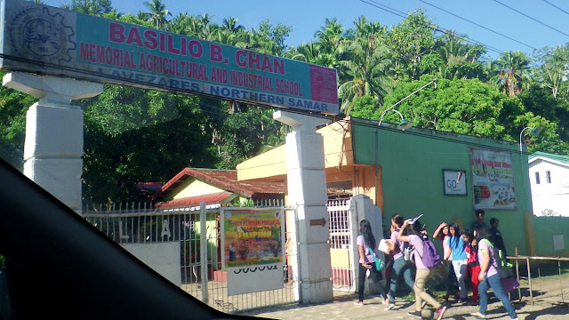 gate of Basilio B. Chan Memorial Agricultural and Industrial School in Lavezares Northern Samar