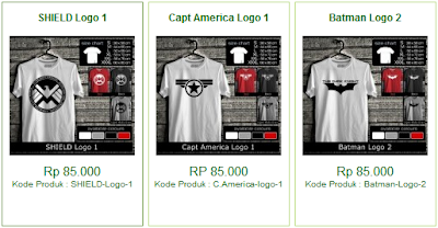 Contoh Produk Kaos Distro Mania