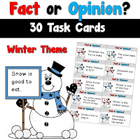  Fact or Opinion Task Cards