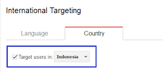 Contoh target di indonesia ( disesuaikan ) 