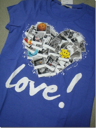 Love! print tee from Seed