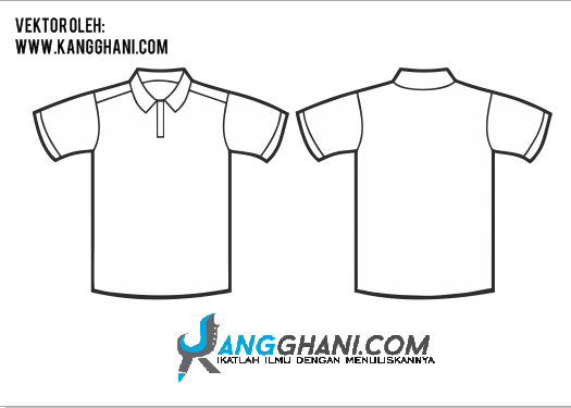 Template Desain Kaos Polos Depan Belakang Corel Draw 