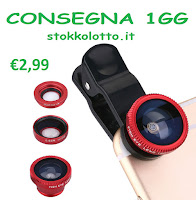 FishEye 3 obiettivi in 1 Grandangolo Micro Macro Lente zoom Iphone ios e Smartphone android 