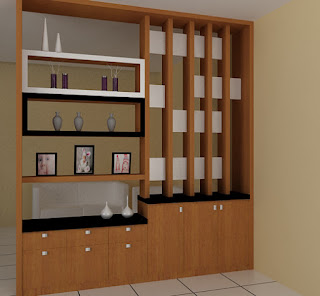 Kitchenset Pelangi Desain Interior Partisi Rak  Pajangan 