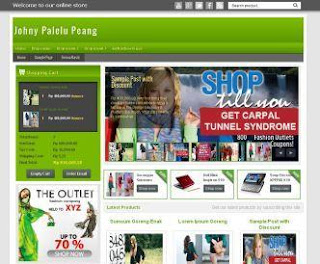 New Johny blogger store shopping cart template for e-commerce 2013