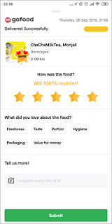 review gojek, review gofood