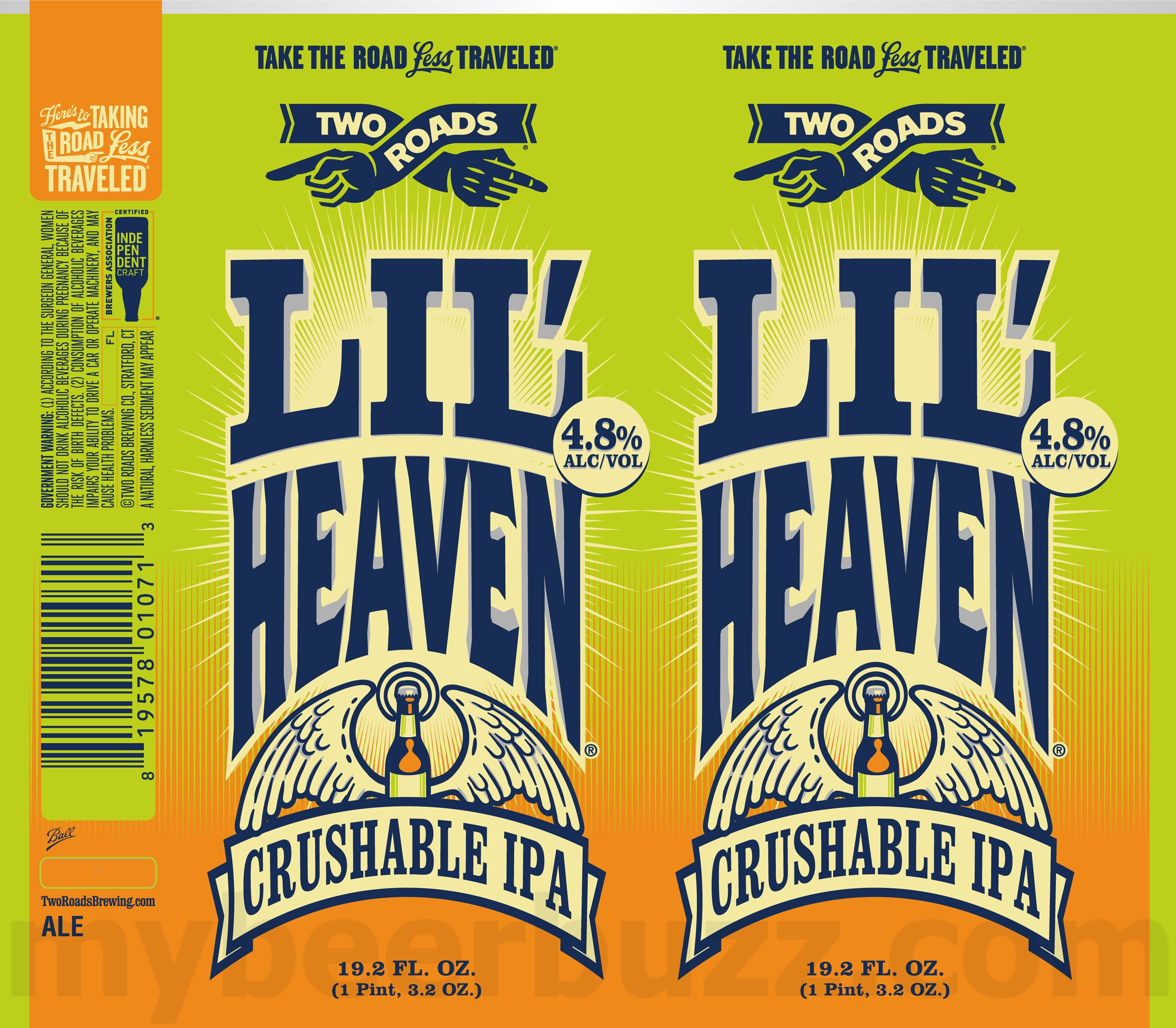 Two Roads Lil’ Heaven Crushable IPA Coming To 19.2oz Cans