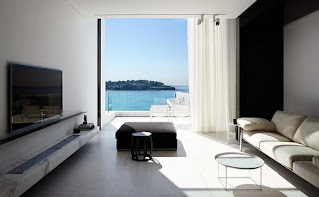 Modern Minimalist Black and White Living Room Furniture Design