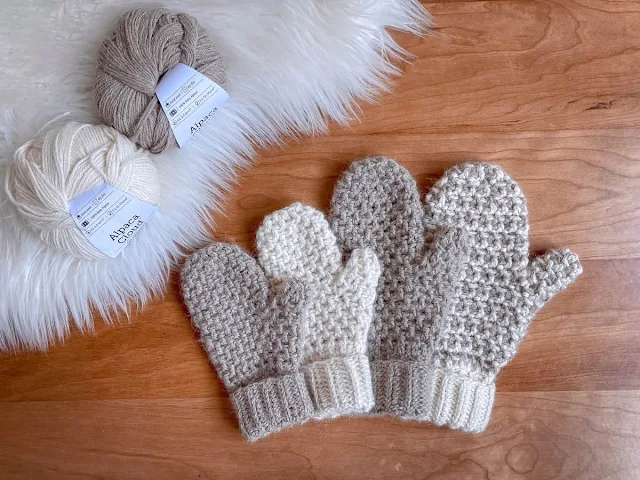 How to Crochet Mittens in Various Sizes