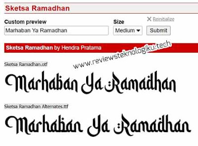 download font ramadhan online gratis