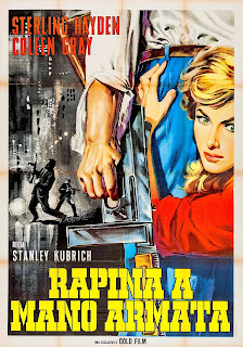 RAPINA A MANO ARMATA. Cartel reposición 1960': 100 x 140 cms. Italia. Impresión: Policrom S.p.A., Roma. ATRACO PERFECTO. The Killing. 1956. Estados Unidos. Dirección: Stanley Kubrick. Reparto: Sterling Hayden, Coleen Gray, Vince Edwards, Jay C. Flippen, Marie Windsor, Ted de Corsia, Elisha Cook Jr., Joe Sawyer, Timothy Carey, Jay Adler, Joe Turkel, Kola Kwariani, James Edwards, Tito Vuolo, Cecil Elliott, Dorothy Adams, Herbert Ellis, Mary Carroll.