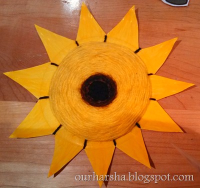 Paper Plate Sunflower (1)