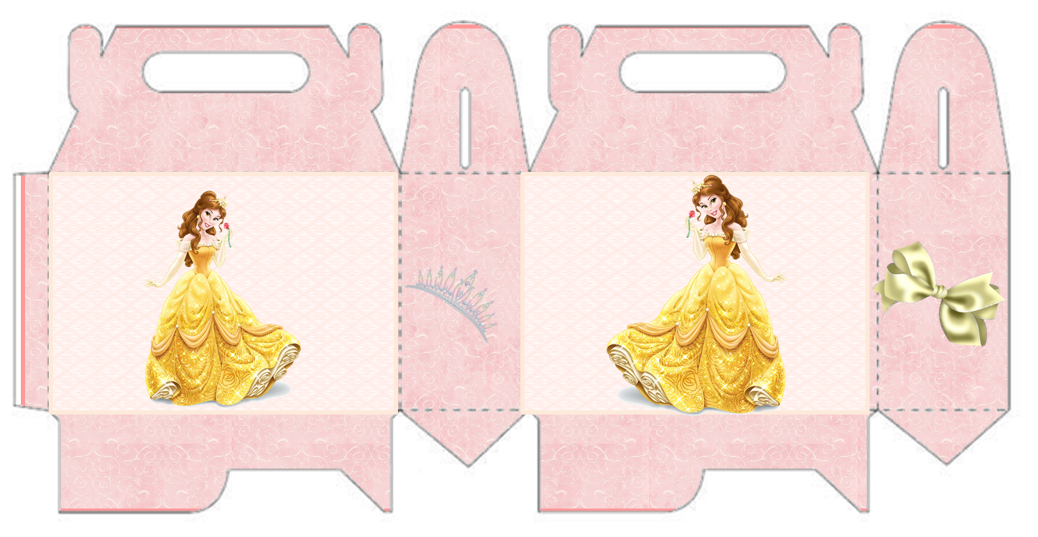 Belle Free Printable Lunch Box for your Beauty and the Beast Party. 