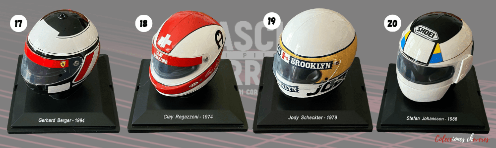 collezione caschi dei piloti ferrari