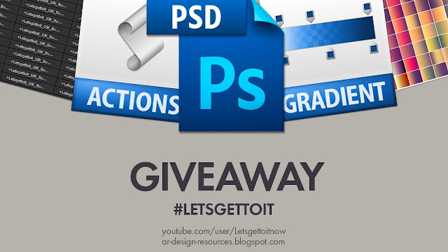 Photoshop; Actions, Gradients, PSD Templates - GIVEAWAY