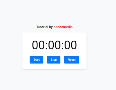 Tutorial Membuat Stopwatch Sederhana Menggunakan HTML dan CSS