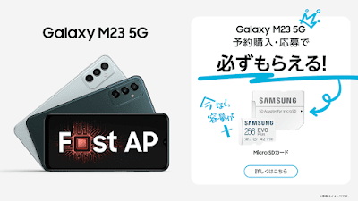 256GBのmicroSDカードがもらえるキャンペーンを実施