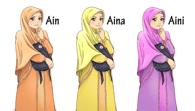  Wallpaper  Gambar Kartun  Muslimah  Keren Terbaru Deloiz 