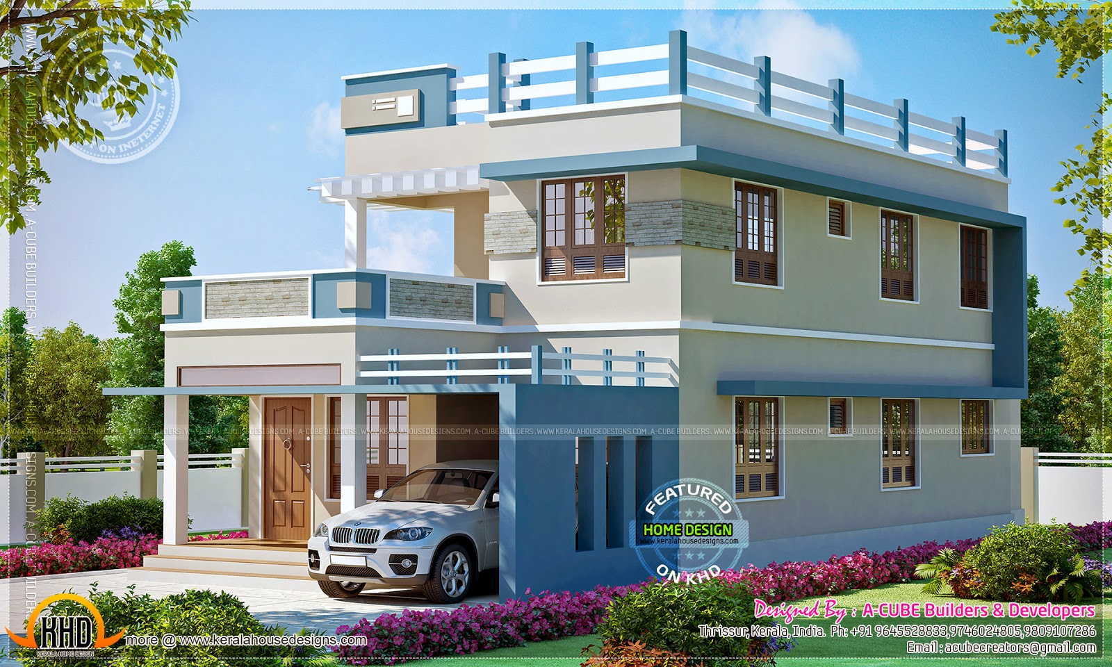 2260 square feet new home design  Kerala home design and floor plans