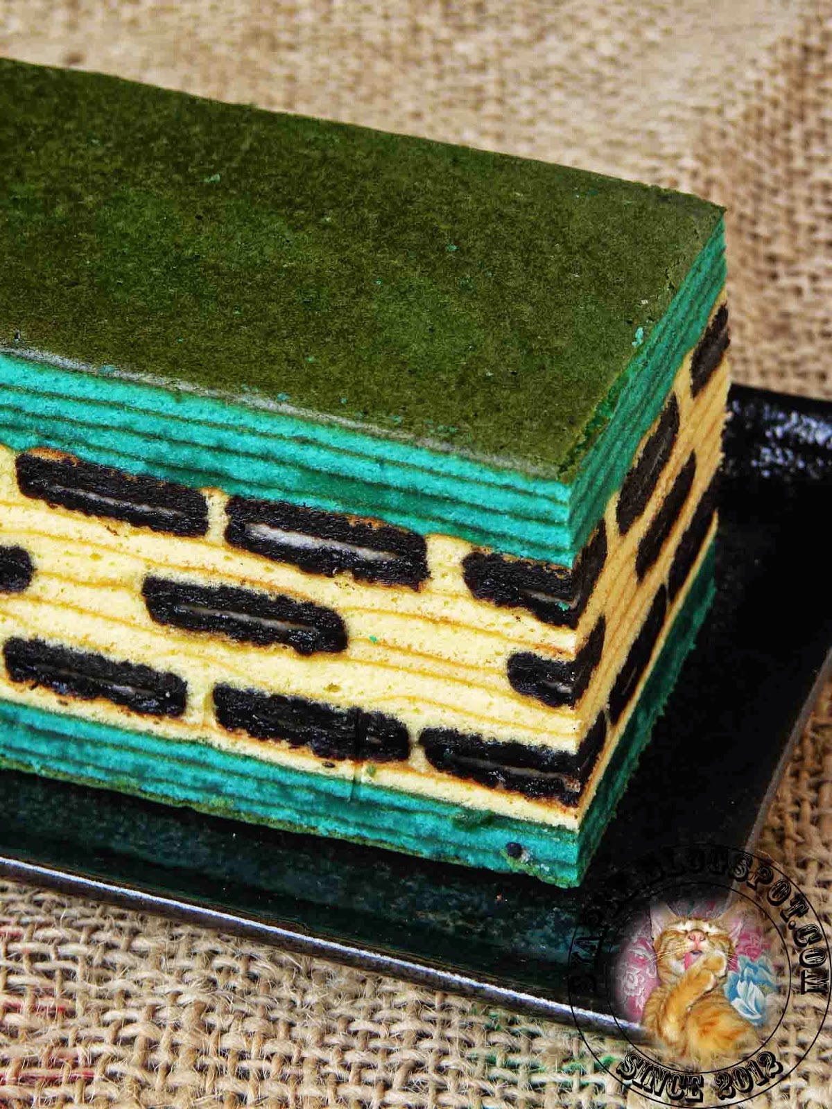 Syapex kitchen: Kek Lapis Keju Oreo