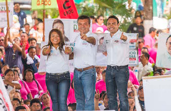 Acuden miles a los cierres de campaña de Mauricio Góngora en Tulum y Puerto Morelos