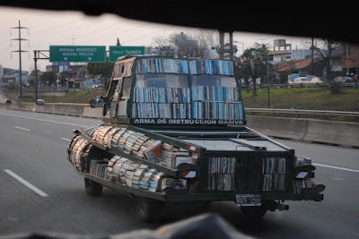 Moving Tank Library That Gives Out Books Seen On www.cars-motors-modification.blogspot.com