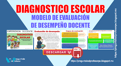 Diagnóstico escolar modelo de evaluación de desempeño docente