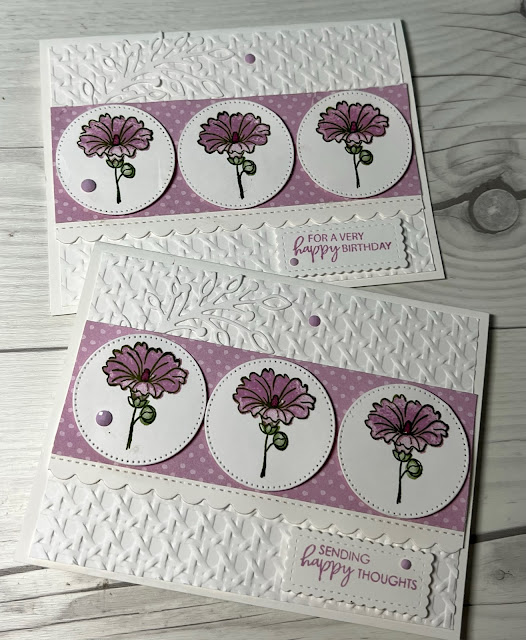 Handmade floral greeting cards using the Free Sale-A-Bration selection Beautifully Happy Stamp Set from Stampin' Up!