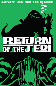Star Wars Retro Movie Poster Screen Prints by James Silvani - Episode VI: Return of the Jedi