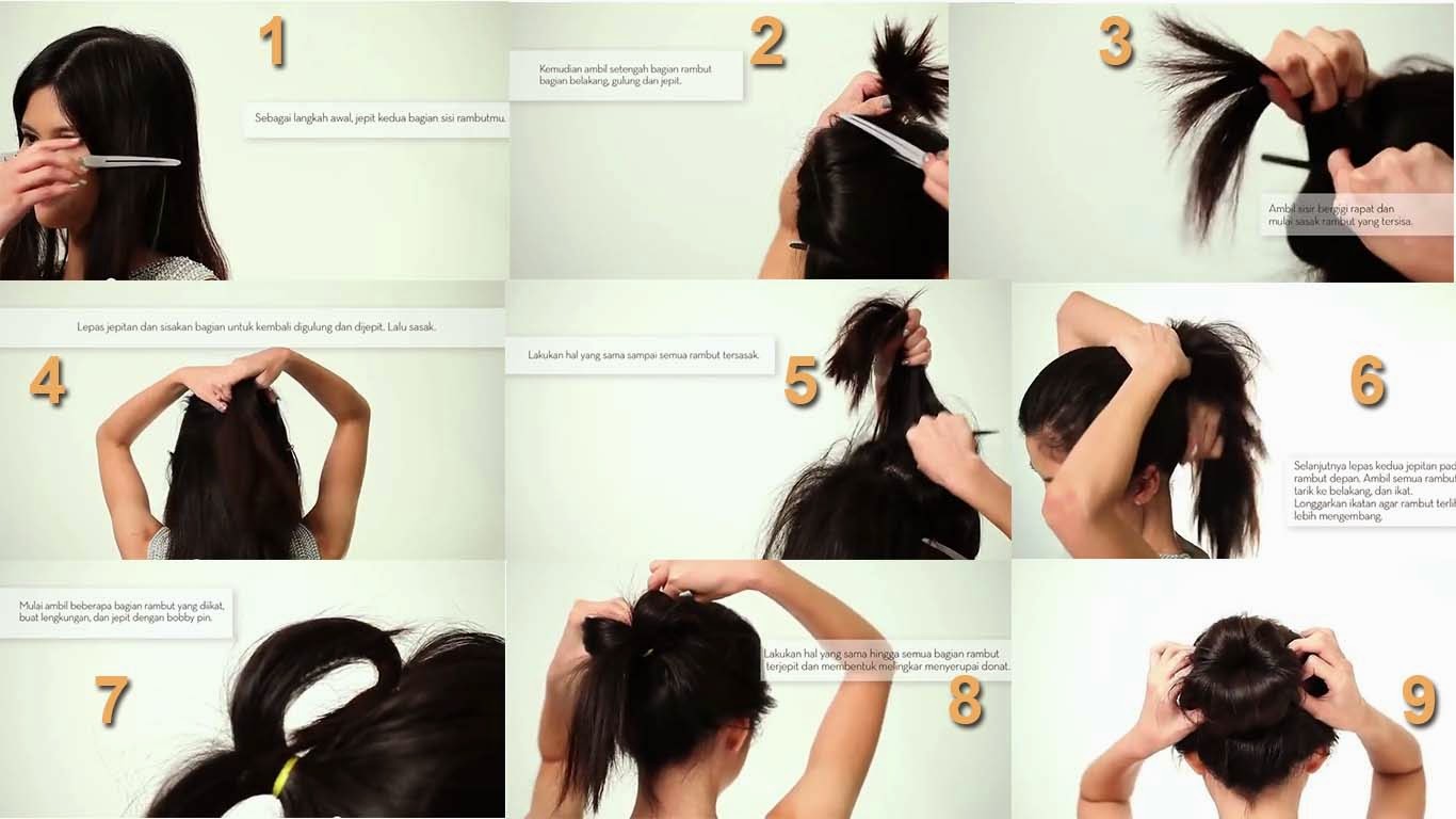9 Langkah Cara Cepol Rambut Dengan Hasil Style Modern