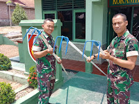 Jumat Bersih TNI Brebes, Sasaran Sampah dan Eceng Gondok Sigeleng