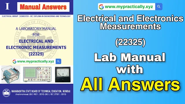 22325 Electrical and Electronics Measurements EEM | Lab Manual Answers & Fully Solved Solution | Msbte I Scheme Lab Manual Answers pdf