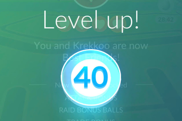 Level 40 pokemon go