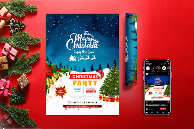 Social Media Design for Christmas | Xmas Poster Design